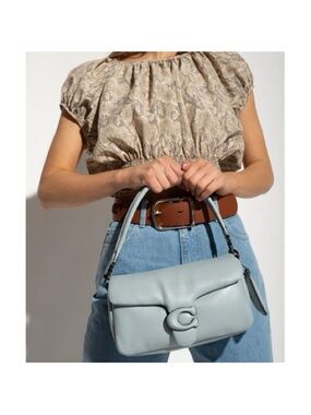 Coach Pillow Tabby 26 Blue Grey